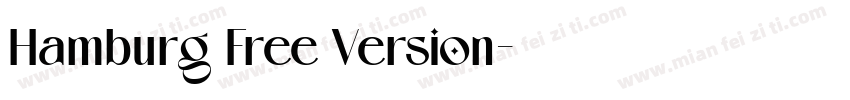 Hamburg Free Version字体转换